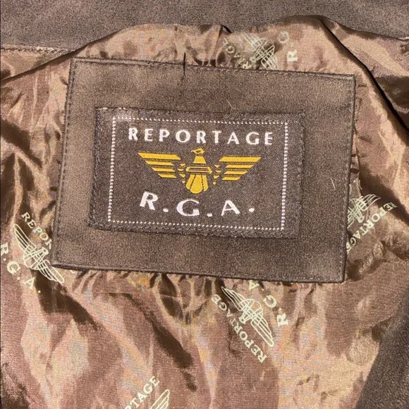 Reportage Brown Suede Bomber Jacket